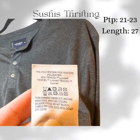 Lucky Brand Gray Long Sleeve Tee - Picture 5 of 6